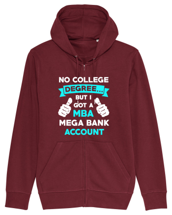 NO COLLEGE DEGREE Burgundy