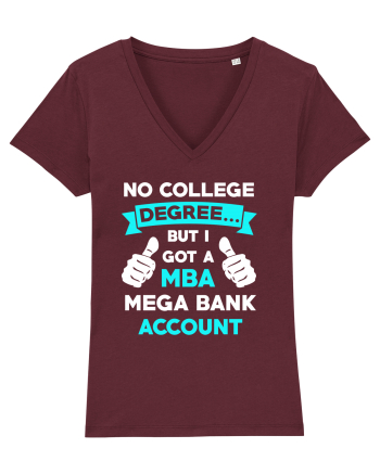 NO COLLEGE DEGREE Burgundy