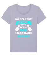 NO COLLEGE DEGREE Tricou mânecă scurtă guler larg fitted Damă Expresser