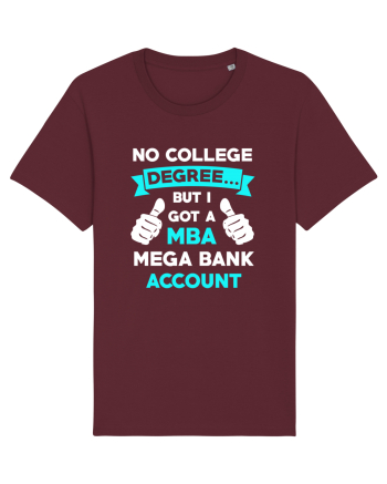 NO COLLEGE DEGREE Burgundy