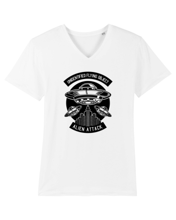 UFO Alien Black White