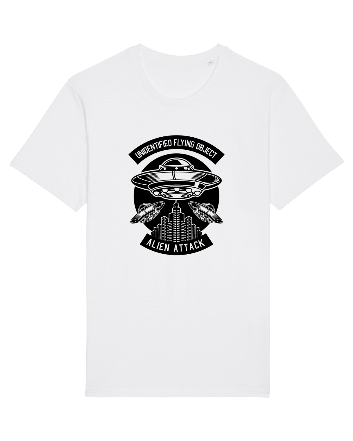 Tricou mânecă scurtă Unisex Rocker White