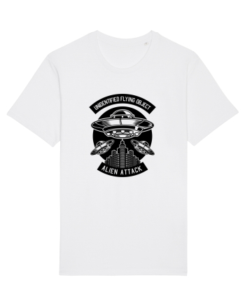 UFO Alien Black White