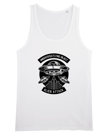 UFO Alien Black White