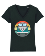 Hippie van  Tricou mânecă scurtă guler V Damă Evoker