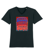 Hippie van  Tricou mânecă scurtă guler V Bărbat Presenter