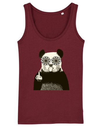Banksy Rude Panda Burgundy