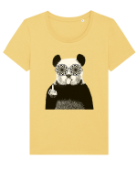 Banksy Rude Panda Tricou mânecă scurtă guler larg fitted Damă Expresser