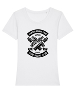 Vape Social Club Black Tricou mânecă scurtă guler larg fitted Damă Expresser