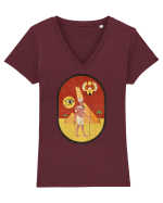 Egipt Antic Tricou mânecă scurtă guler V Damă Evoker