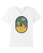Egipt Antic Tricou mânecă scurtă guler V Bărbat Presenter