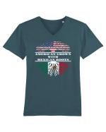 AMERICAN MEXICAN Tricou mânecă scurtă guler V Bărbat Presenter