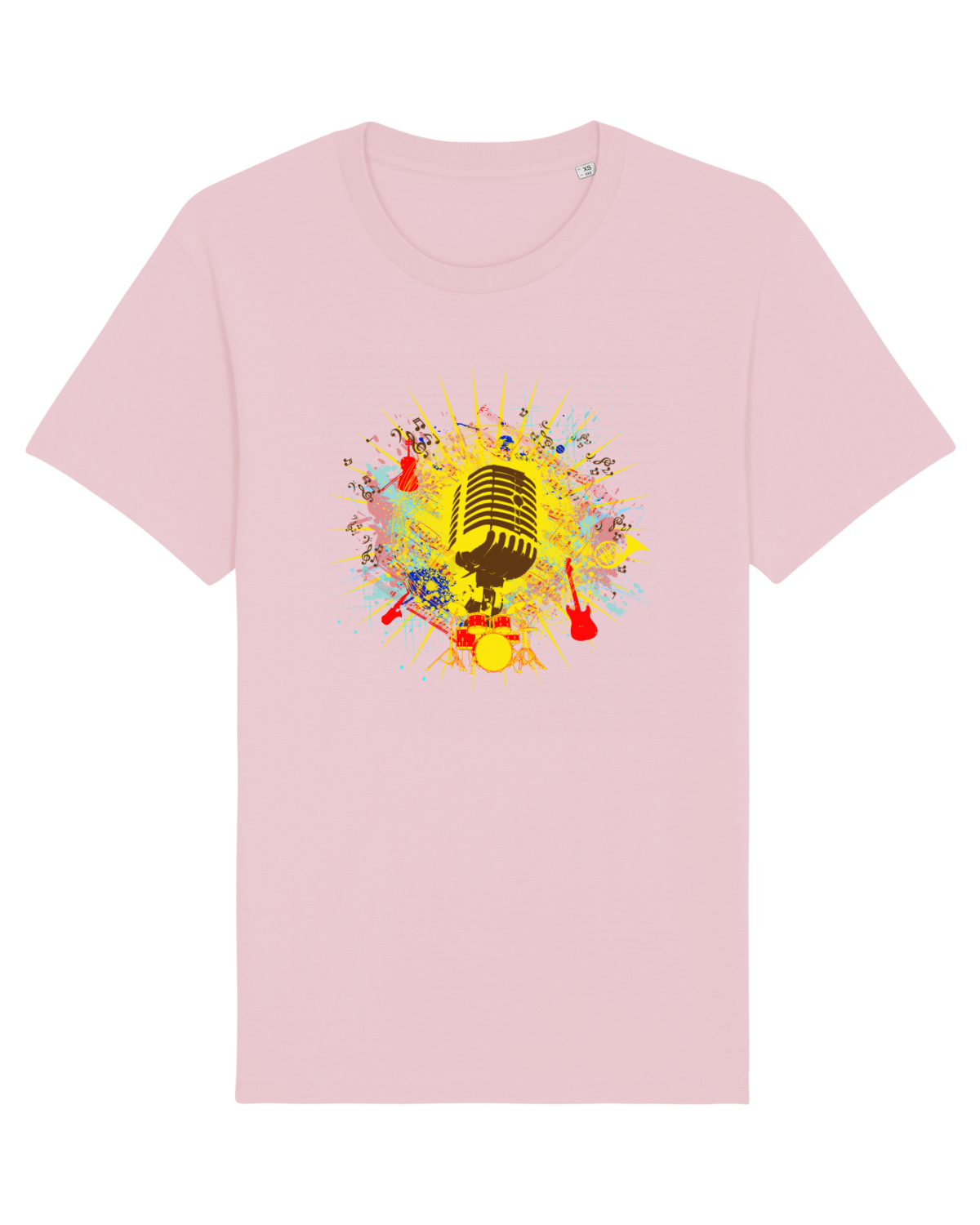 Tricou mânecă scurtă Unisex Rocker Cotton Pink