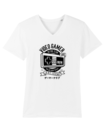 Gamer Retro Club Black White