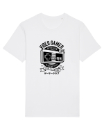 Gamer Retro Club Black Tricou mânecă scurtă Unisex Rocker