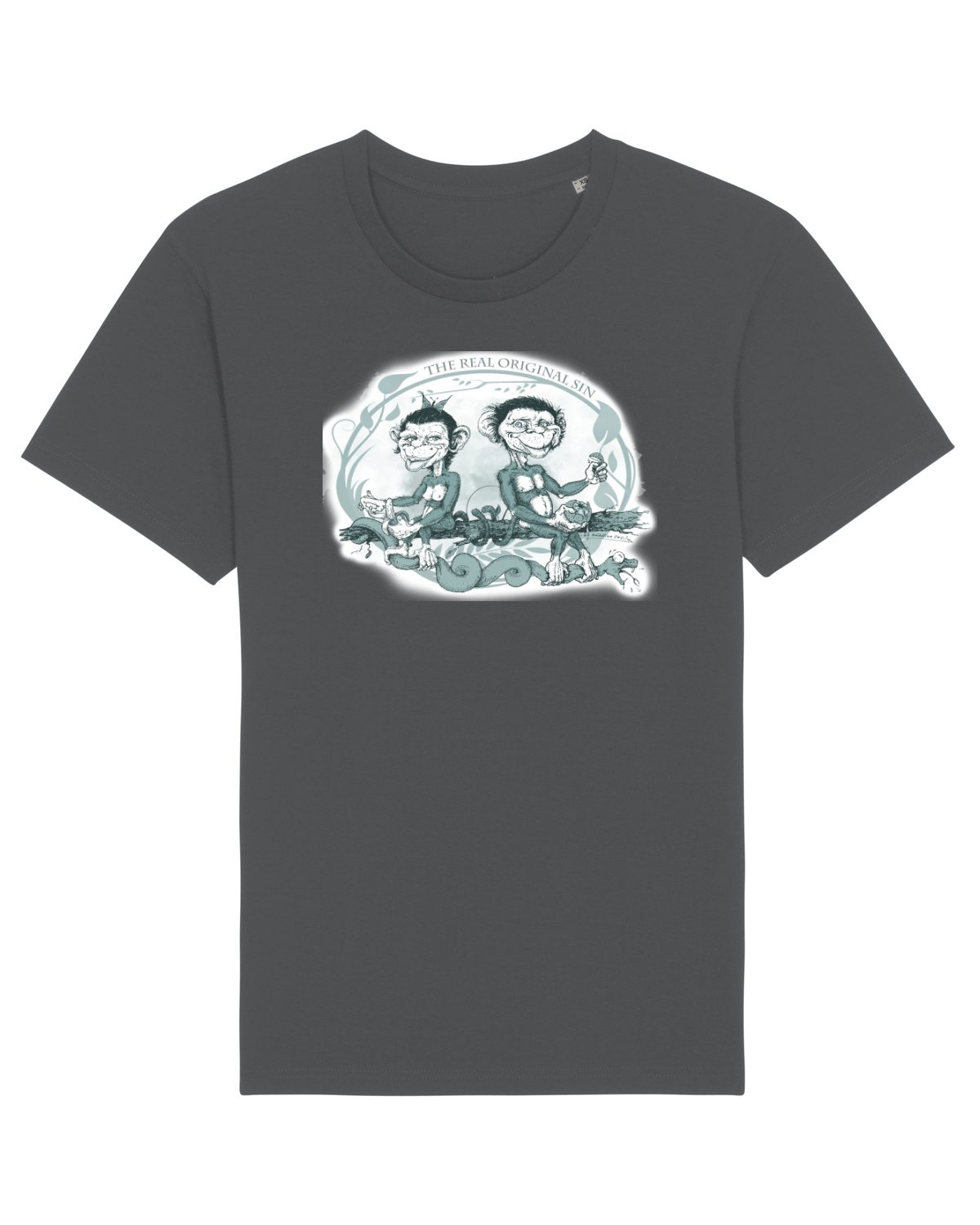 Tricou mânecă scurtă Unisex Rocker Anthracite