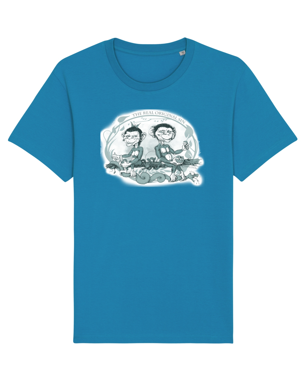 Tricou mânecă scurtă Unisex Rocker Azur