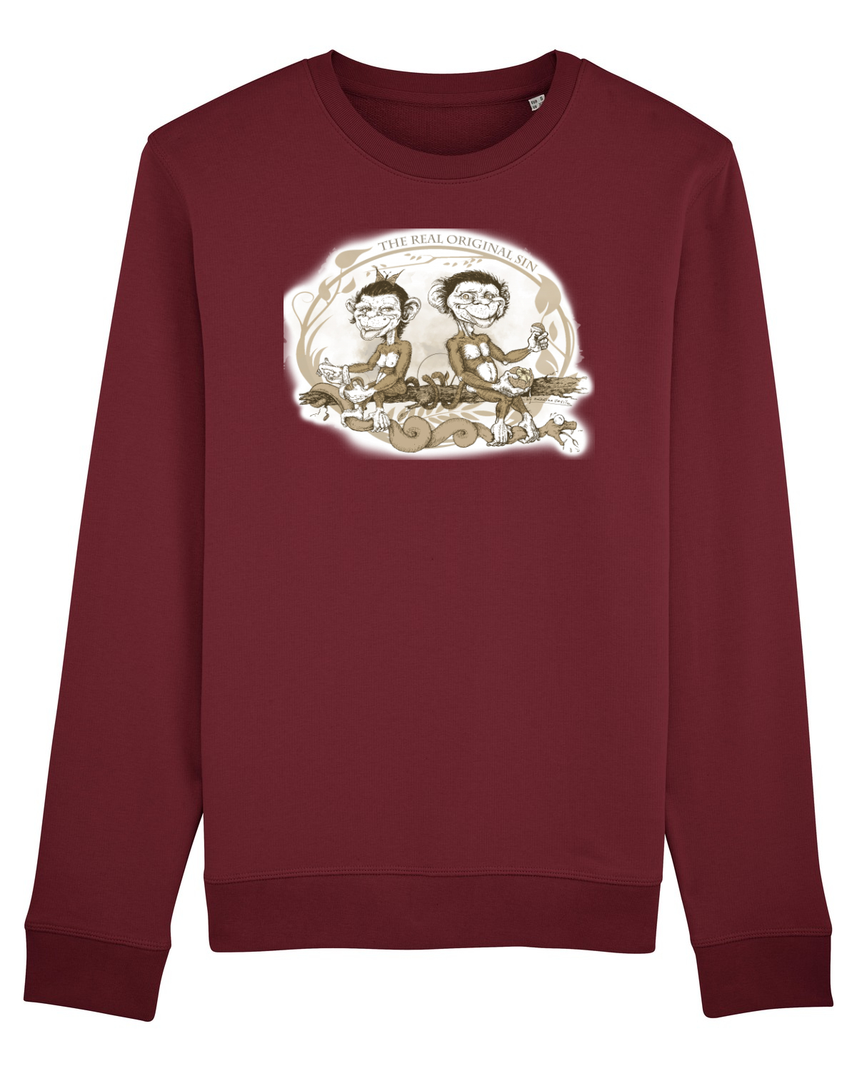 Bluză mânecă lungă Unisex Rise Burgundy