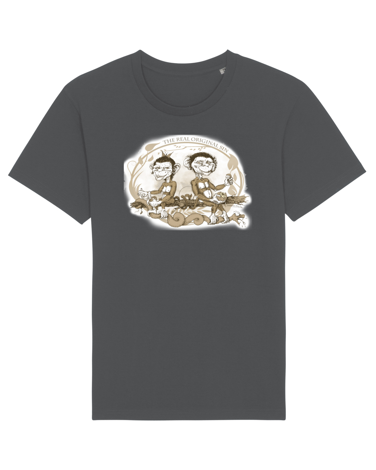 Tricou mânecă scurtă Unisex Rocker Anthracite