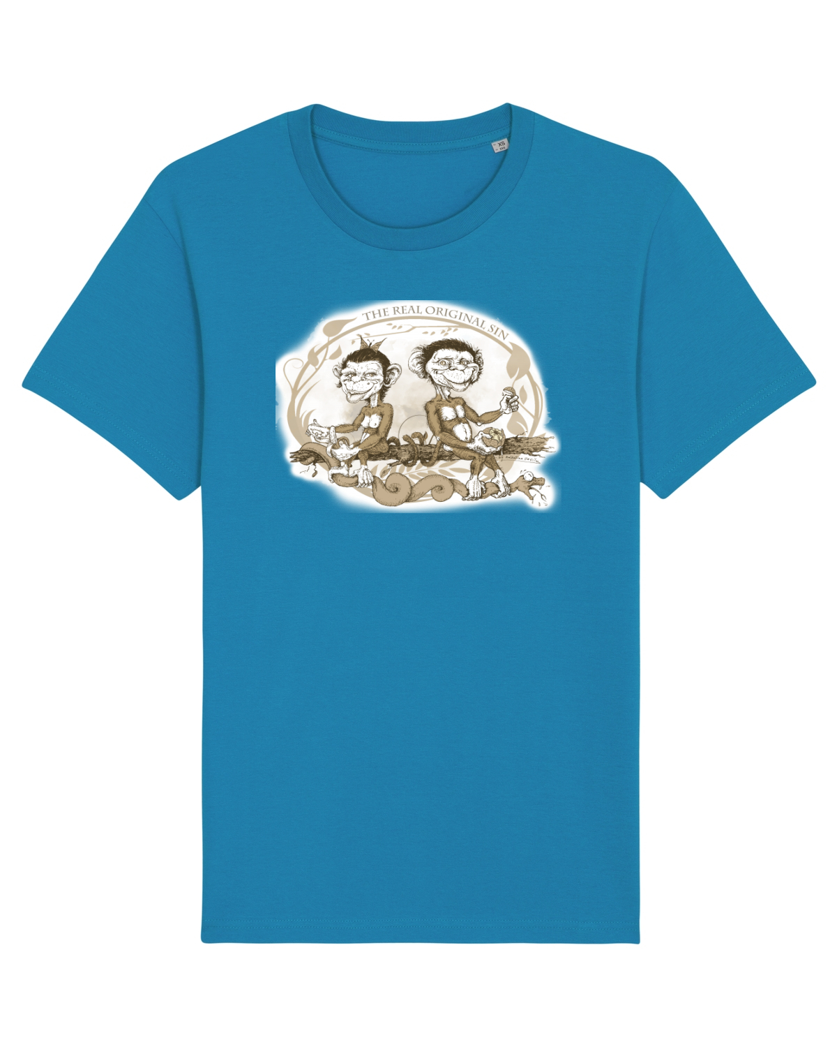 Tricou mânecă scurtă Unisex Rocker Azur