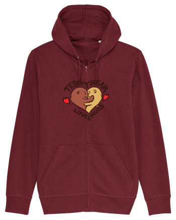 Teddy Bear Love Burgundy