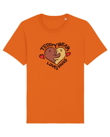 Teddy Bear Love Bright Orange
