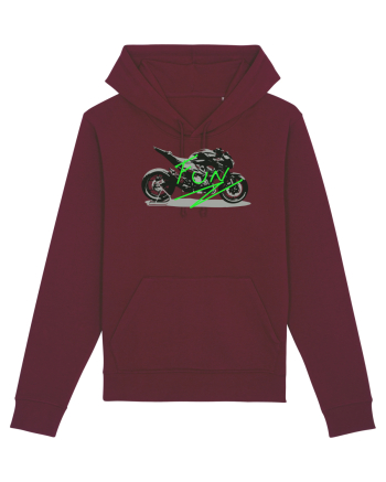 Motorcycle Fun Burgundy