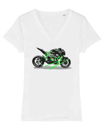 Motorcycle Fun White