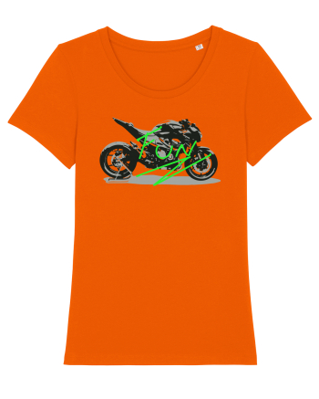 Motorcycle Fun Bright Orange