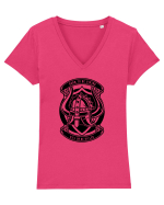 Born to be Viking Black Tricou mânecă scurtă guler V Damă Evoker