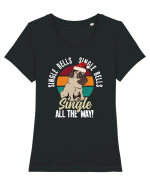 Single bells - pentru cei singuri si nelinistiti ! Tricou mânecă scurtă guler larg fitted Damă Expresser