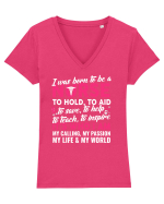 NURSE Tricou mânecă scurtă guler V Damă Evoker