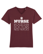 NURSE Tricou mânecă scurtă guler V Bărbat Presenter
