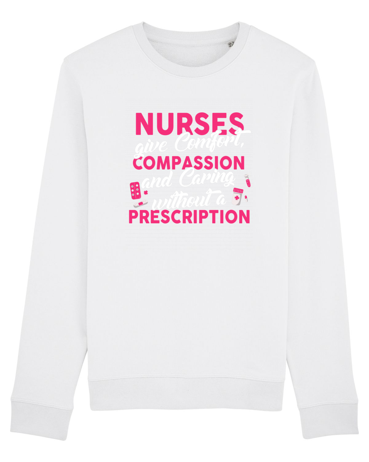 Bluză mânecă lungă Unisex Rise White