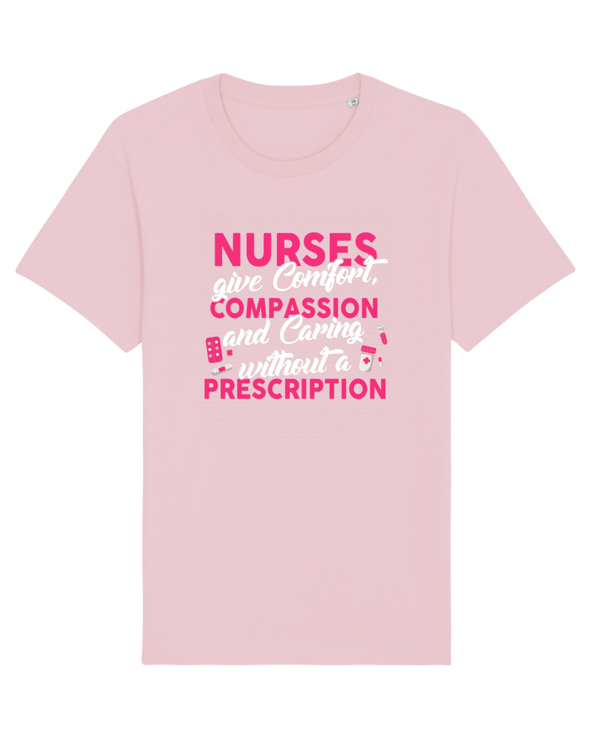 Tricou mânecă scurtă Unisex Rocker Cotton Pink