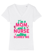 NURSE Tricou mânecă scurtă guler V Damă Evoker