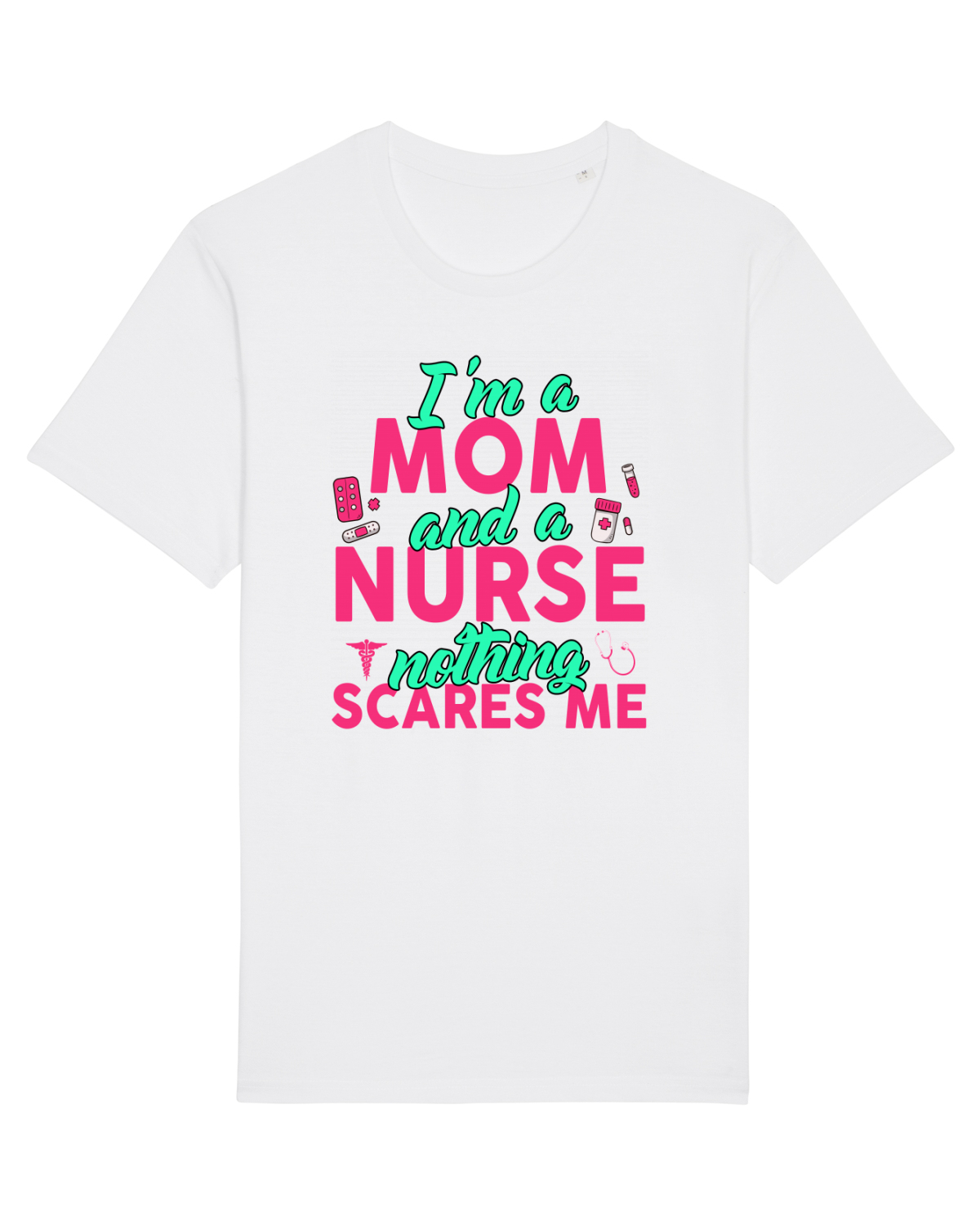 Tricou mânecă scurtă Unisex Rocker White