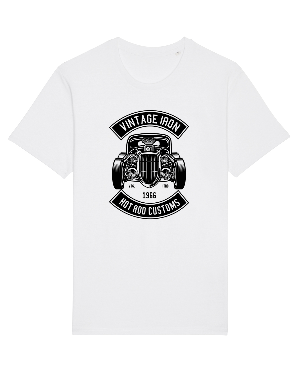 Tricou mânecă scurtă Unisex Rocker White
