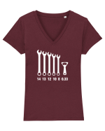 BERE Tricou mânecă scurtă guler V Damă Evoker