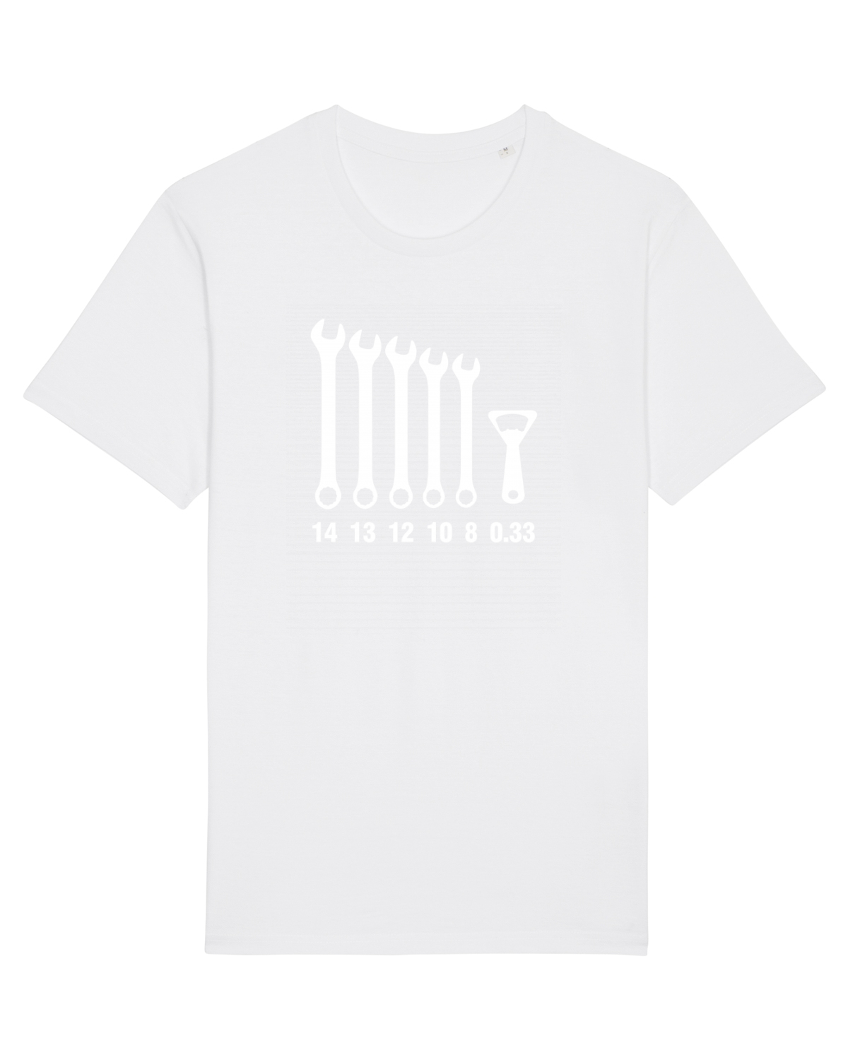 Tricou mânecă scurtă Unisex Rocker White