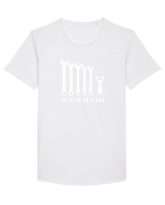 BERE Tricou mânecă scurtă guler larg Bărbat Skater