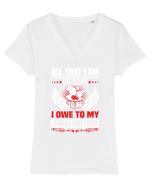 ANGEL MOTHER Tricou mânecă scurtă guler V Damă Evoker