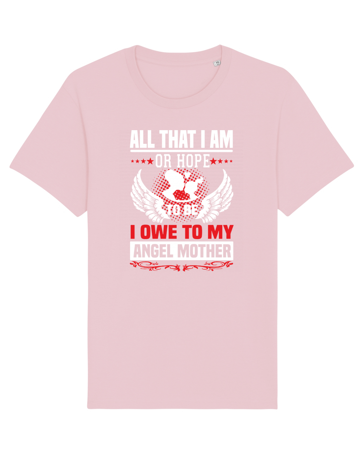 Tricou mânecă scurtă Unisex Rocker Cotton Pink