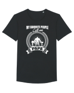 PAPA Tricou mânecă scurtă guler larg Bărbat Skater