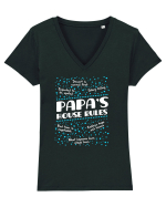 PAPA Tricou mânecă scurtă guler V Damă Evoker