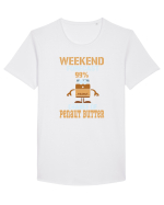 PEANUT BUTTER Tricou mânecă scurtă guler larg Bărbat Skater