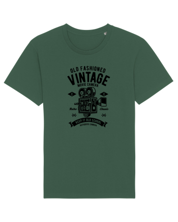 Vintage Movie Camera Black Bottle Green