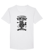 Vintage Movie Camera Black Tricou mânecă scurtă guler larg Bărbat Skater