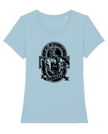 Wild Cowboy Black Sky Blue
