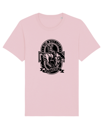 Wild Cowboy Black Cotton Pink